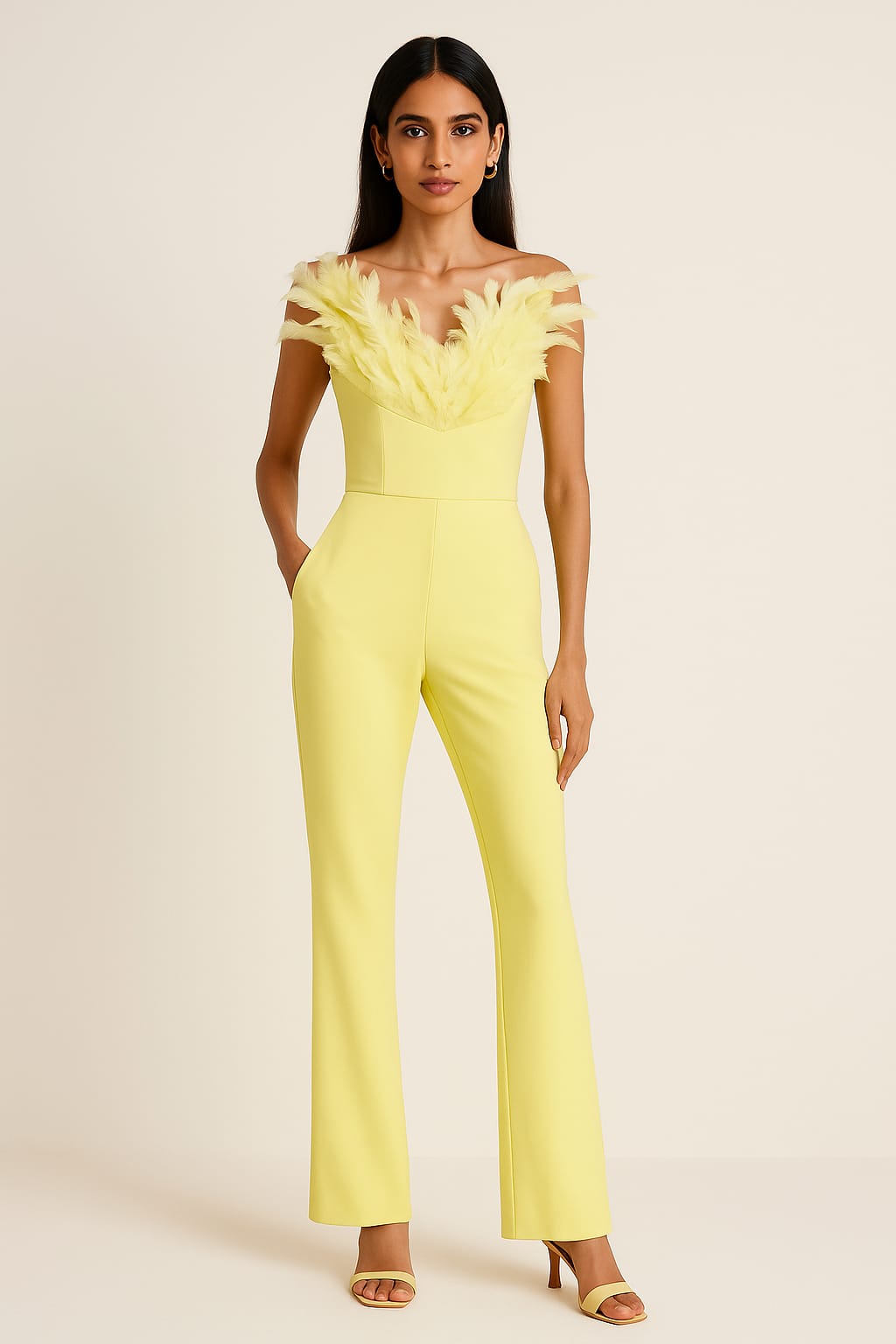 “Aarvi Plume” - “Whispers of feathers, hues of dusk — elegance that moves with you.” - The Madhu“Aarvi Plume” - “Whispers of feathers, hues of dusk — elegance that moves with you.”