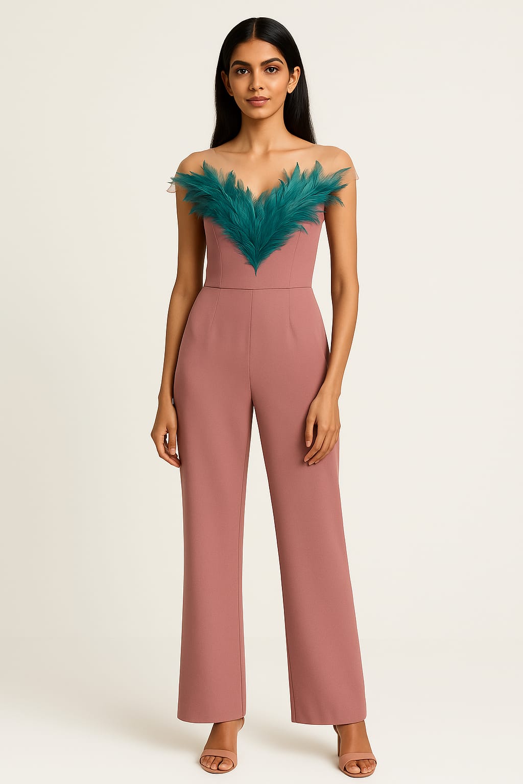 “Aarvi Plume” - “Whispers of feathers, hues of dusk — elegance that moves with you.” - The Madhu“Aarvi Plume” - “Whispers of feathers, hues of dusk — elegance that moves with you.”