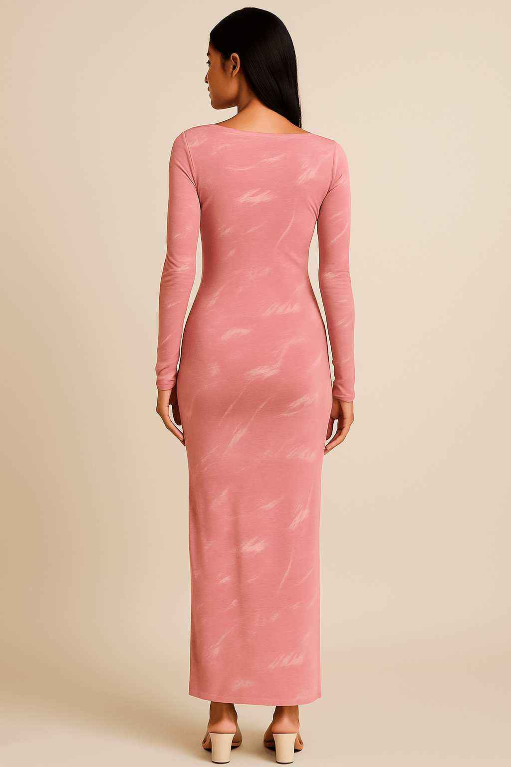 Blush Mist Bodycon Dress for Women | Elegant Cotton Lycra Fit by TheMadhuStore - The MadhuBlush Mist Bodycon Dress for Women | Elegant Cotton Lycra Fit by TheMadhuStore