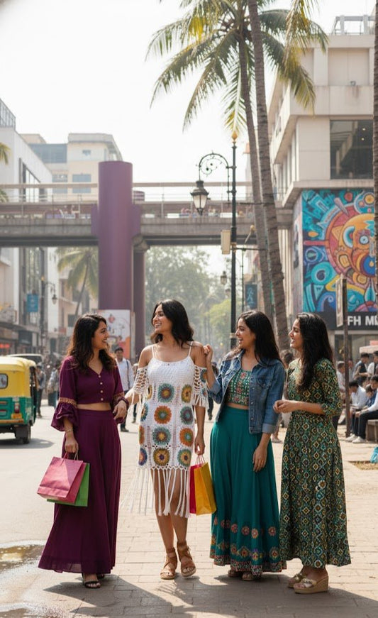 “Boho Bloom Knit Cover - Up” - A handcrafted crochet masterpiece that blends vintage charm with carefree coastal style. - The Madhu“Boho Bloom Knit Cover - Up” - A handcrafted crochet masterpiece that blends vintage charm with carefree coastal style.