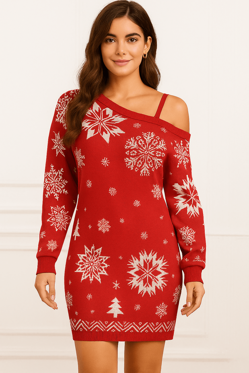 “Crimson Cozy Sleigh Dress” - “Wrap yourself in festive charm with the Crimson Cozy Sleigh Dress — where comfort meets Christmas sparkle.” - The Madhu“Crimson Cozy Sleigh Dress” - “Wrap yourself in festive charm with the Crimson Cozy Sleigh Dress — where comfort meets Christmas sparkle.”