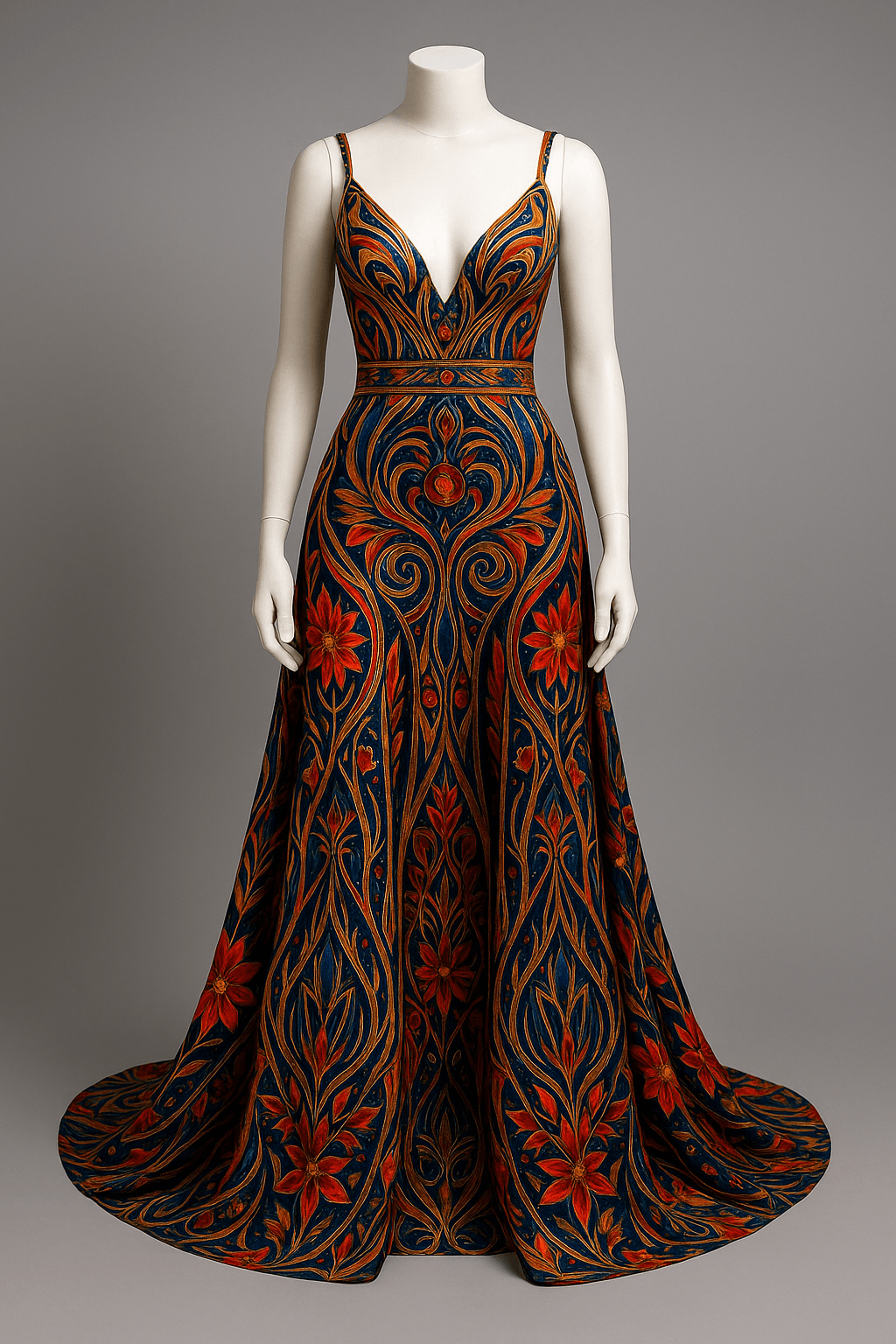 "Ethereal Mirage" - where calm meets couture ✨ flow in art, color & confidence.” - The Madhu"Ethereal Mirage" - where calm meets couture ✨ flow in art, color & confidence.”