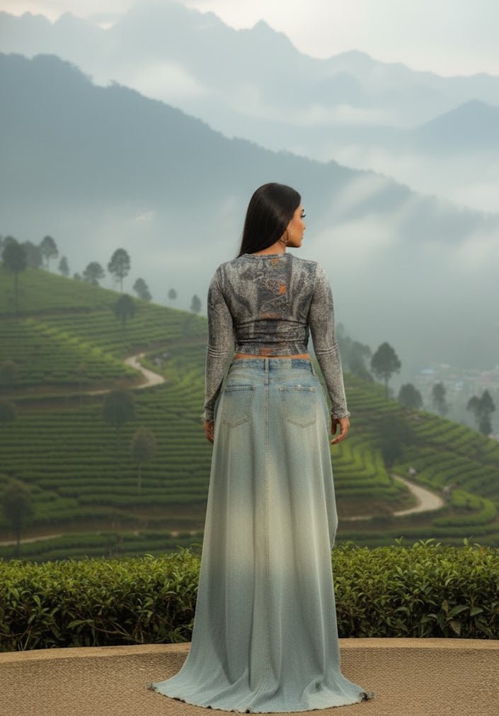 “Highland Rebel” - where rugged charm meets runway attitude.” - The Madhu“Highland Rebel” - where rugged charm meets runway attitude.”