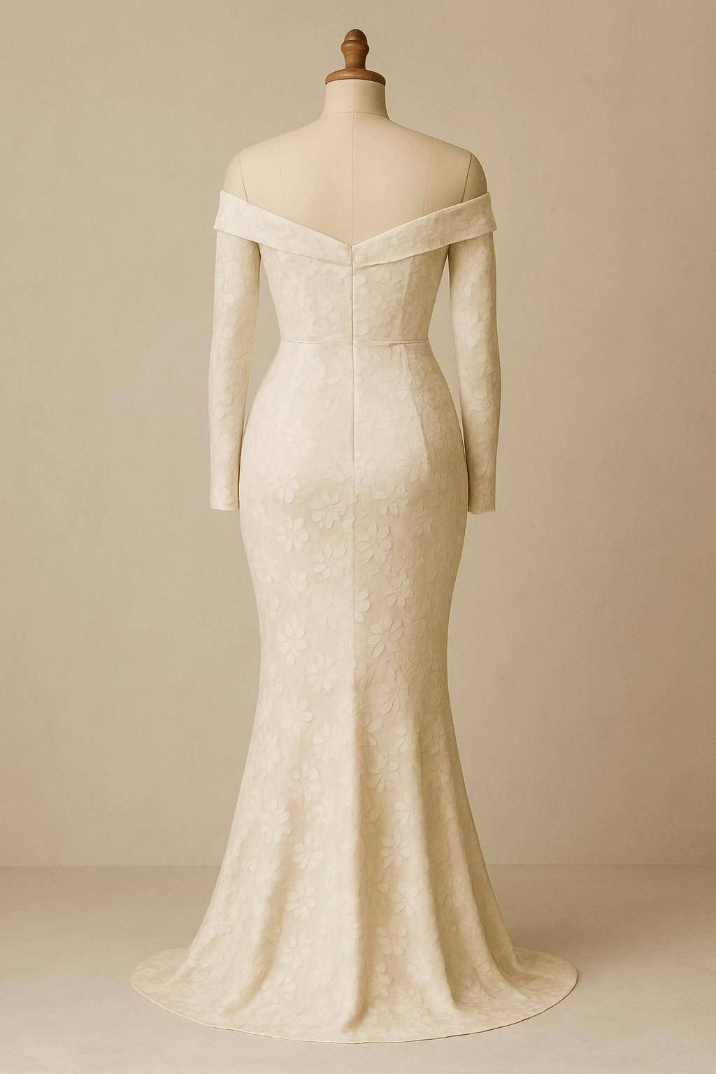 Himalayan Whisper Gown - elegant off - shoulder cream floral dress for parties at TheMadhuStore.” - The MadhuHimalayan Whisper Gown - elegant off - shoulder cream floral dress for parties at TheMadhuStore.”