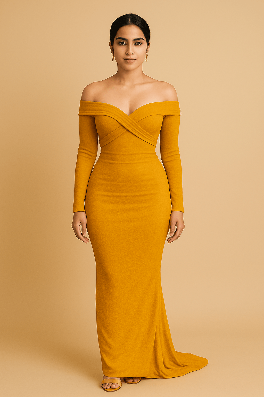 Himalayan Whisper Gown - elegant off - shoulder cream floral dress for parties at TheMadhuStore.” - The MadhuHimalayan Whisper Gown - elegant off - shoulder cream floral dress for parties at TheMadhuStore.”