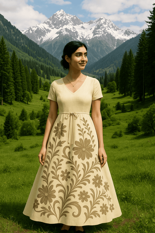 “Kashmira Mist Bridal Satin Dress” - Experience timeless elegance with the Kashmira Mist Bridal Satin Dress from The Madhu Store - The Madhu“Kashmira Mist Bridal Satin Dress” - Experience timeless elegance with the Kashmira Mist Bridal Satin Dress from The Madhu Store