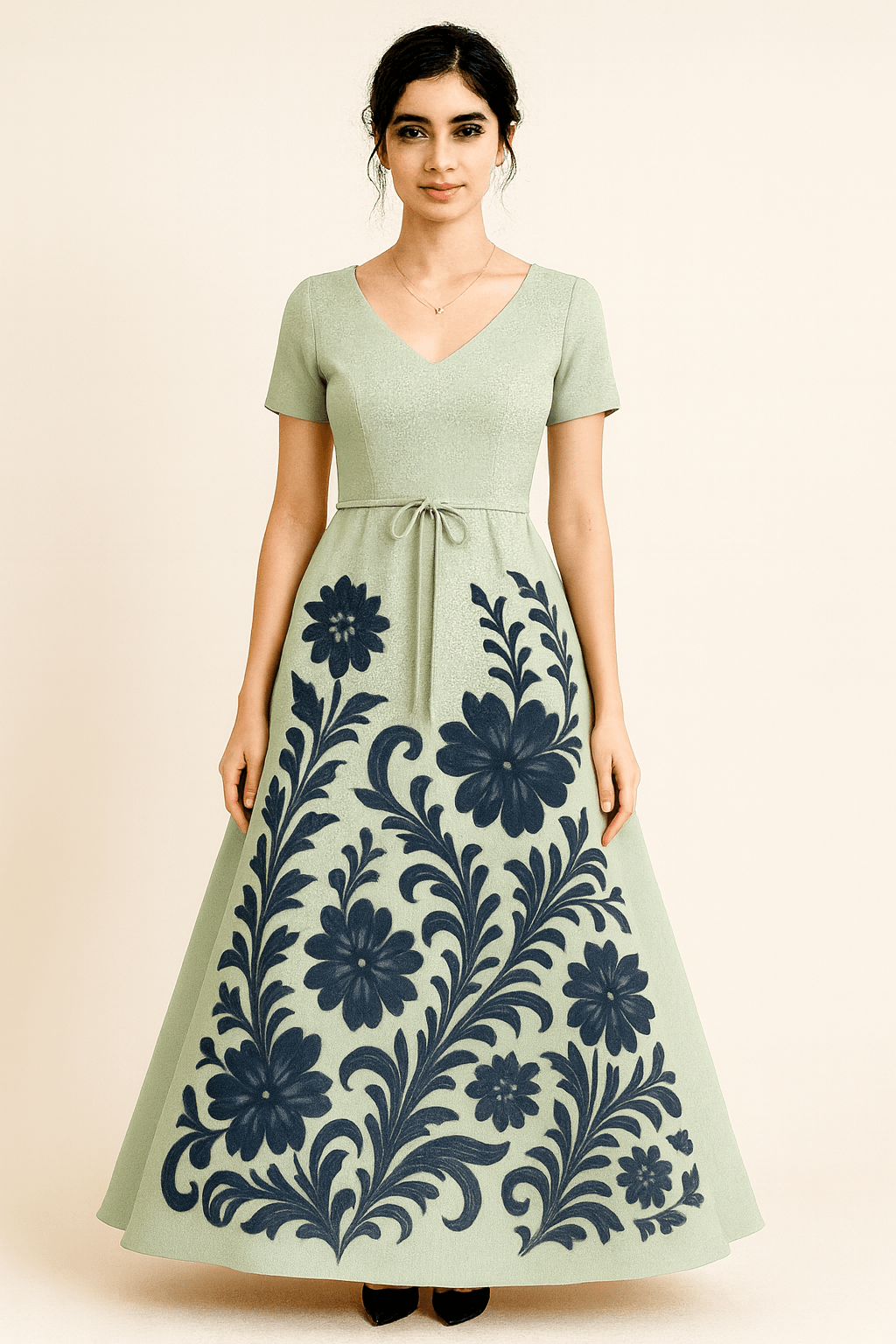 “Kashmira Mist Bridal Satin Dress” - Experience timeless elegance with the Kashmira Mist Bridal Satin Dress from The Madhu Store - The Madhu“Kashmira Mist Bridal Satin Dress” - Experience timeless elegance with the Kashmira Mist Bridal Satin Dress from The Madhu Store