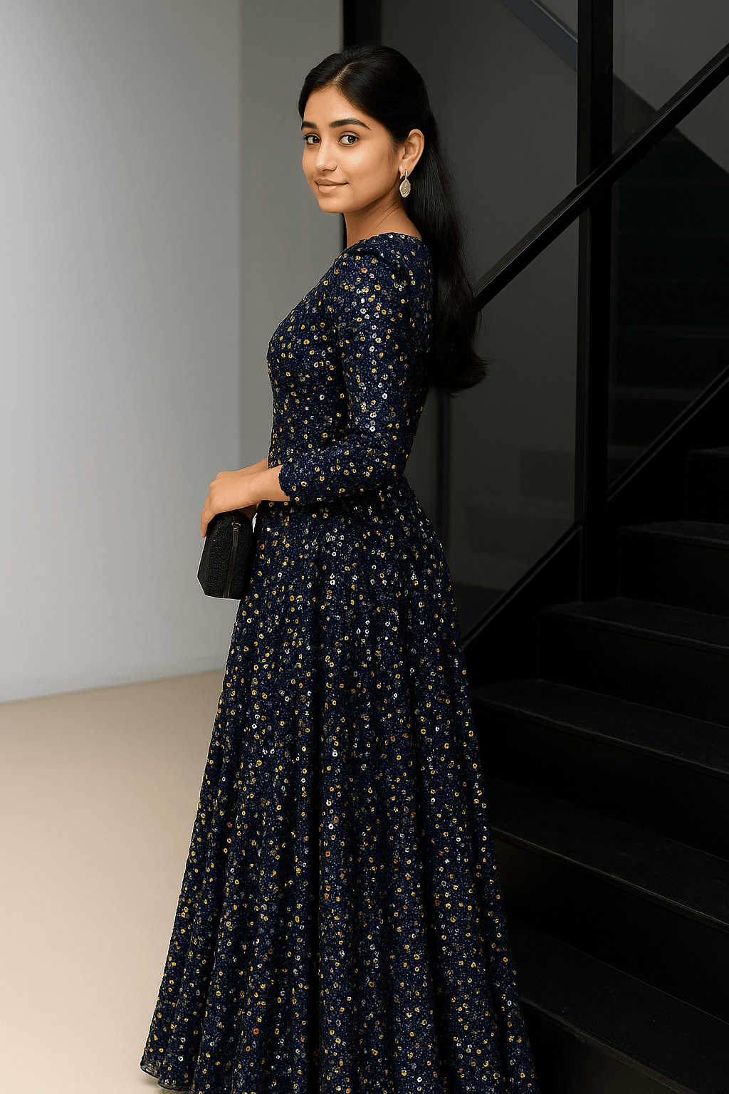 ✨ “Midnight Starlight Gown” ✨ - 💫 “Shine like the night sky in our Midnight Starlight Gown.” - The Madhu✨ “Midnight Starlight Gown” ✨ - 💫 “Shine like the night sky in our Midnight Starlight Gown.”