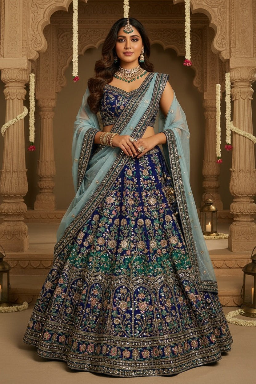 “Noor - e - Navya” - “A luminous masterpiece celebrating the art of hand embroidery.” - The Madhu“Noor - e - Navya” - “A luminous masterpiece celebrating the art of hand embroidery.”