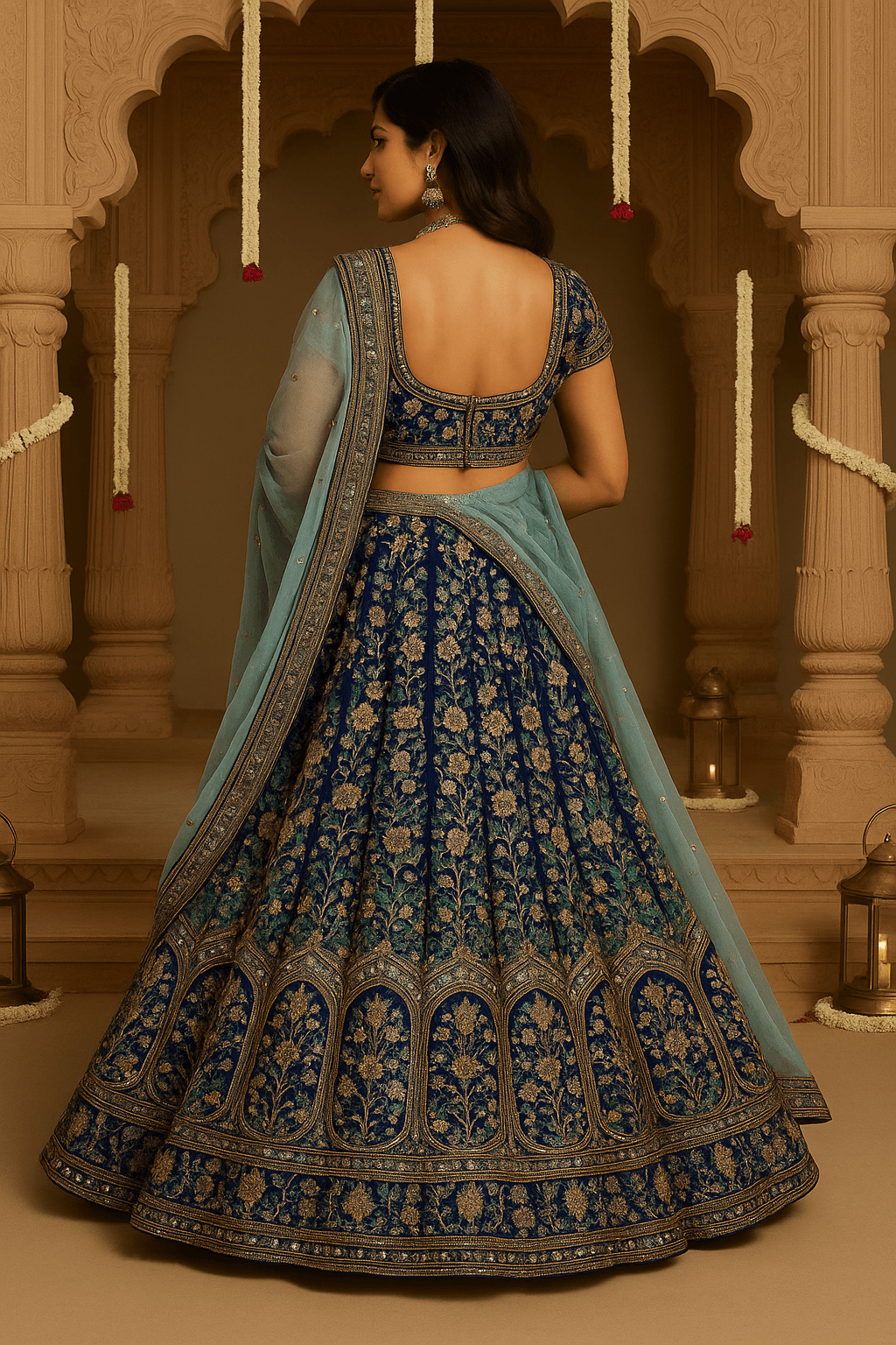 “Noor - e - Navya” - “A luminous masterpiece celebrating the art of hand embroidery.” - The Madhu“Noor - e - Navya” - “A luminous masterpiece celebrating the art of hand embroidery.”