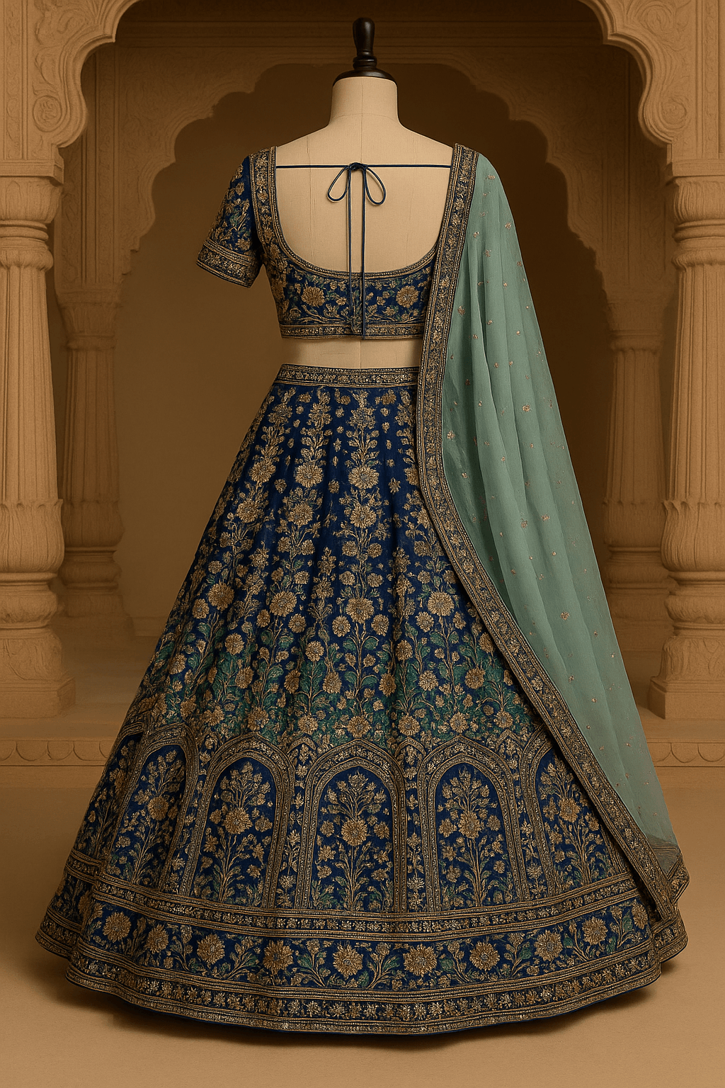 “Noor - e - Navya” - “A luminous masterpiece celebrating the art of hand embroidery.” - The Madhu“Noor - e - Navya” - “A luminous masterpiece celebrating the art of hand embroidery.”