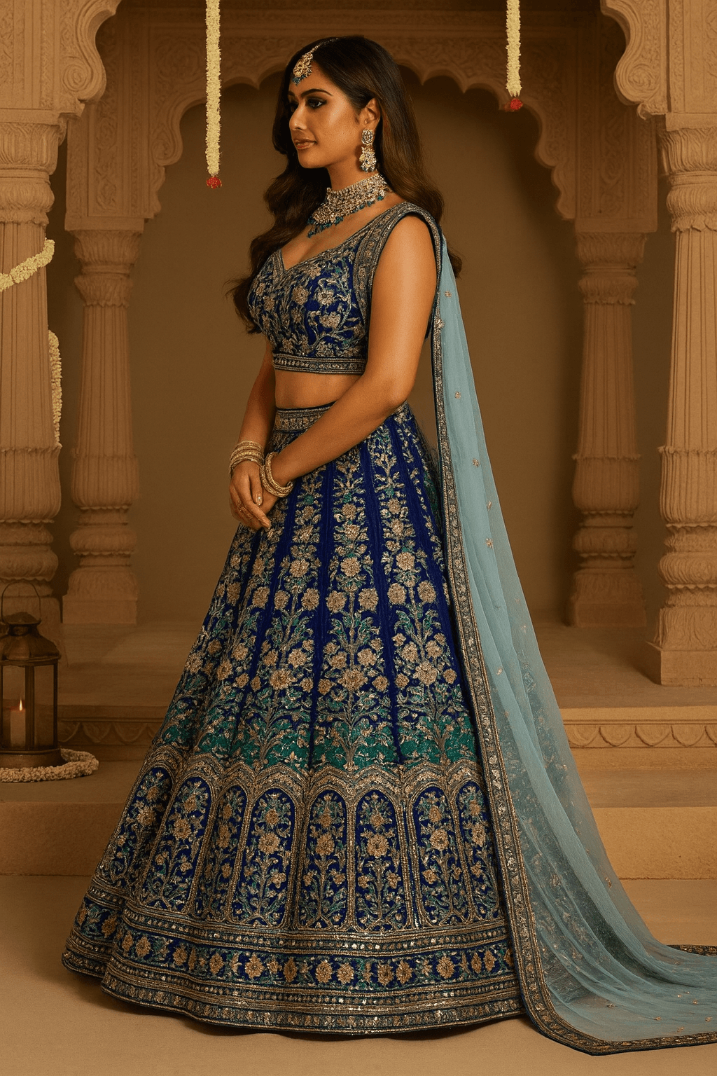 “Noor - e - Navya” - “A luminous masterpiece celebrating the art of hand embroidery.” - The Madhu“Noor - e - Navya” - “A luminous masterpiece celebrating the art of hand embroidery.”