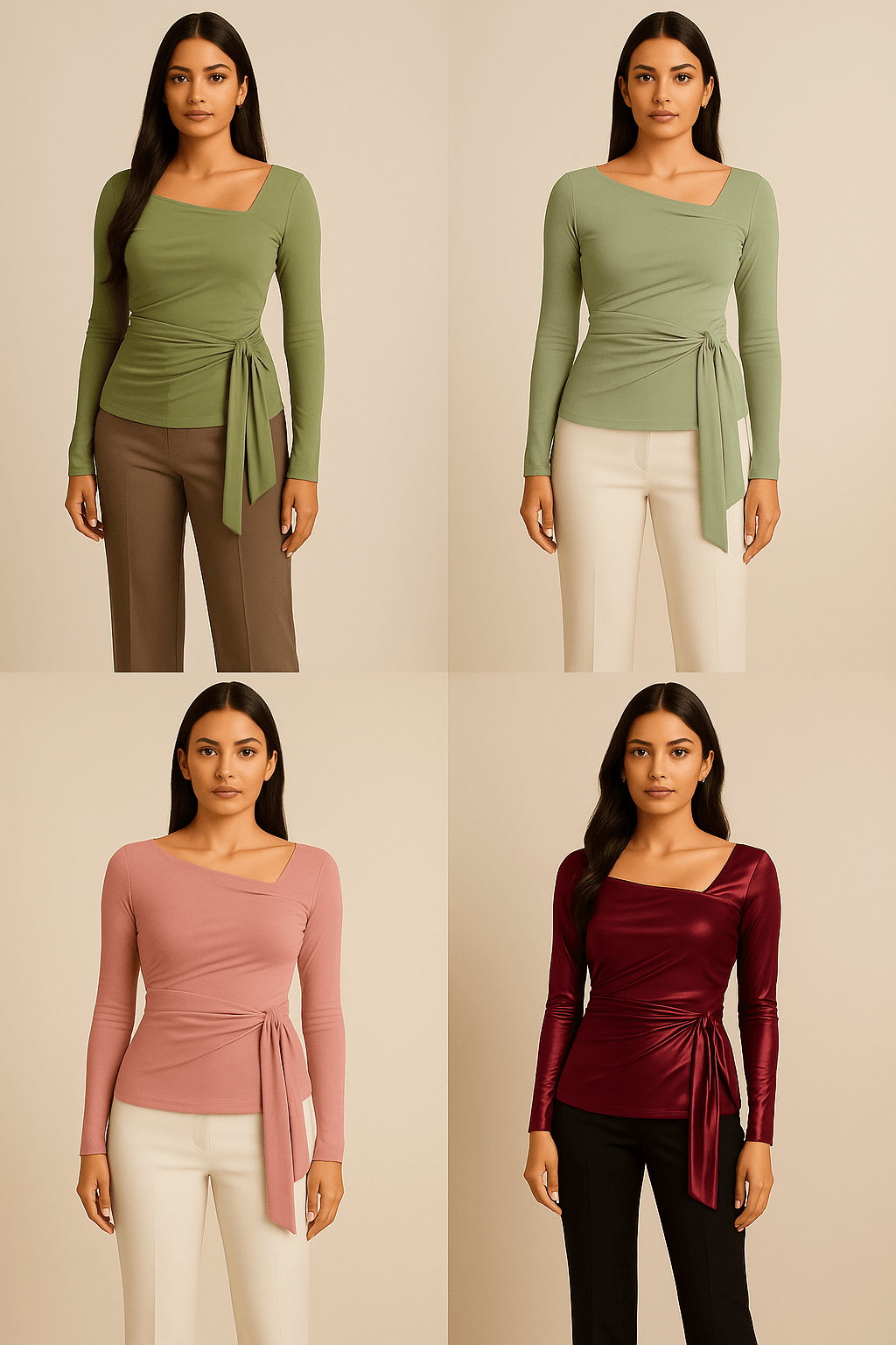 Pastel Wrap Top for Women | Stylish Asymmetrical Tie Top – The Madhu Store - The MadhuPastel Wrap Top for Women | Stylish Asymmetrical Tie Top – The Madhu Store