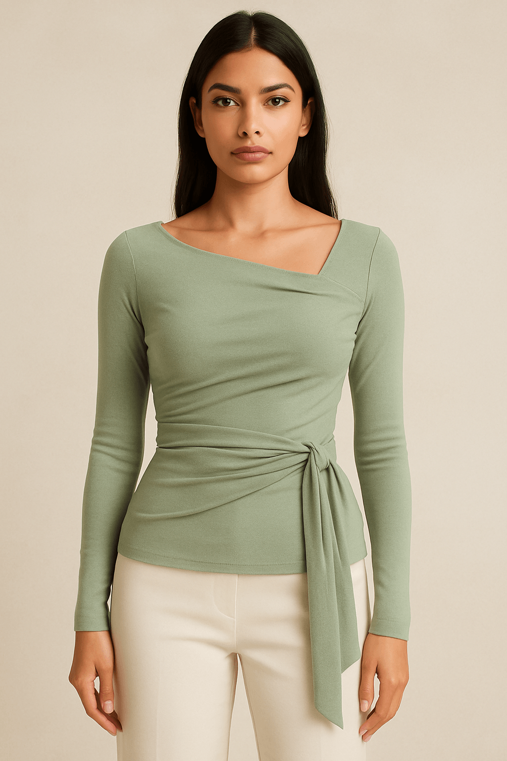 Pastel Wrap Top for Women | Stylish Asymmetrical Tie Top – The Madhu Store - The MadhuPastel Wrap Top for Women | Stylish Asymmetrical Tie Top – The Madhu Store