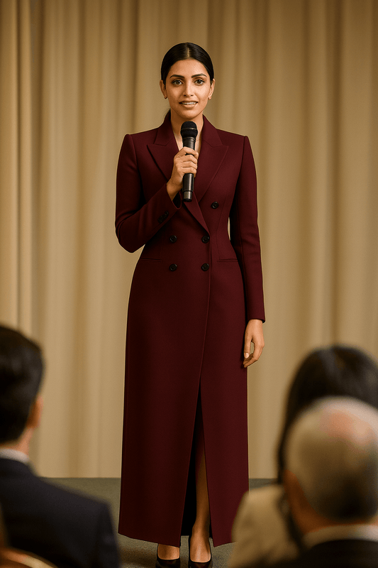 Power Silhouette Blazer Dress - The MadhuPower Silhouette Blazer Dress