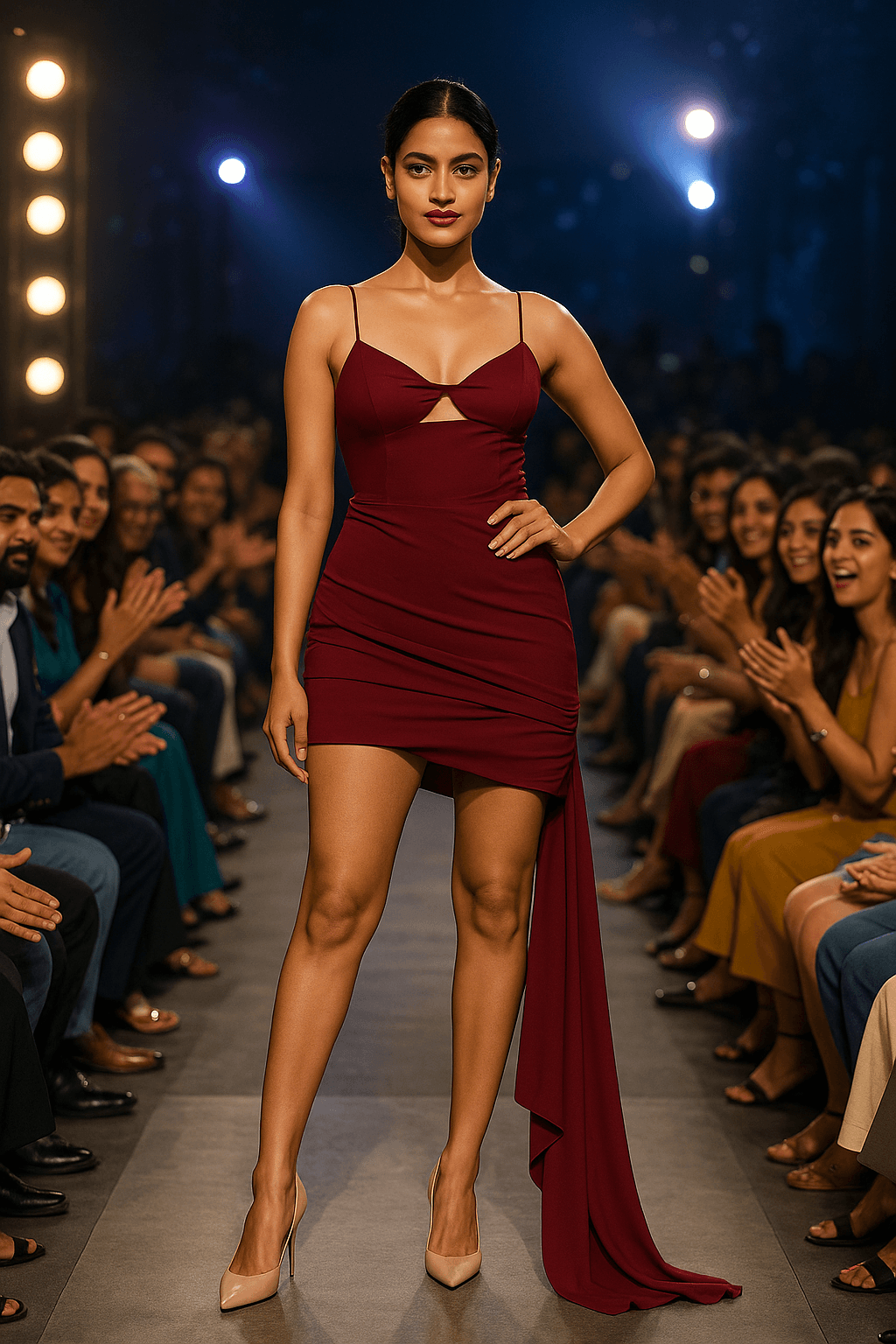 “Rouge Élan” - Not a dress, but a declaration. 💃 - The Madhu“Rouge Élan” - Not a dress, but a declaration. 💃