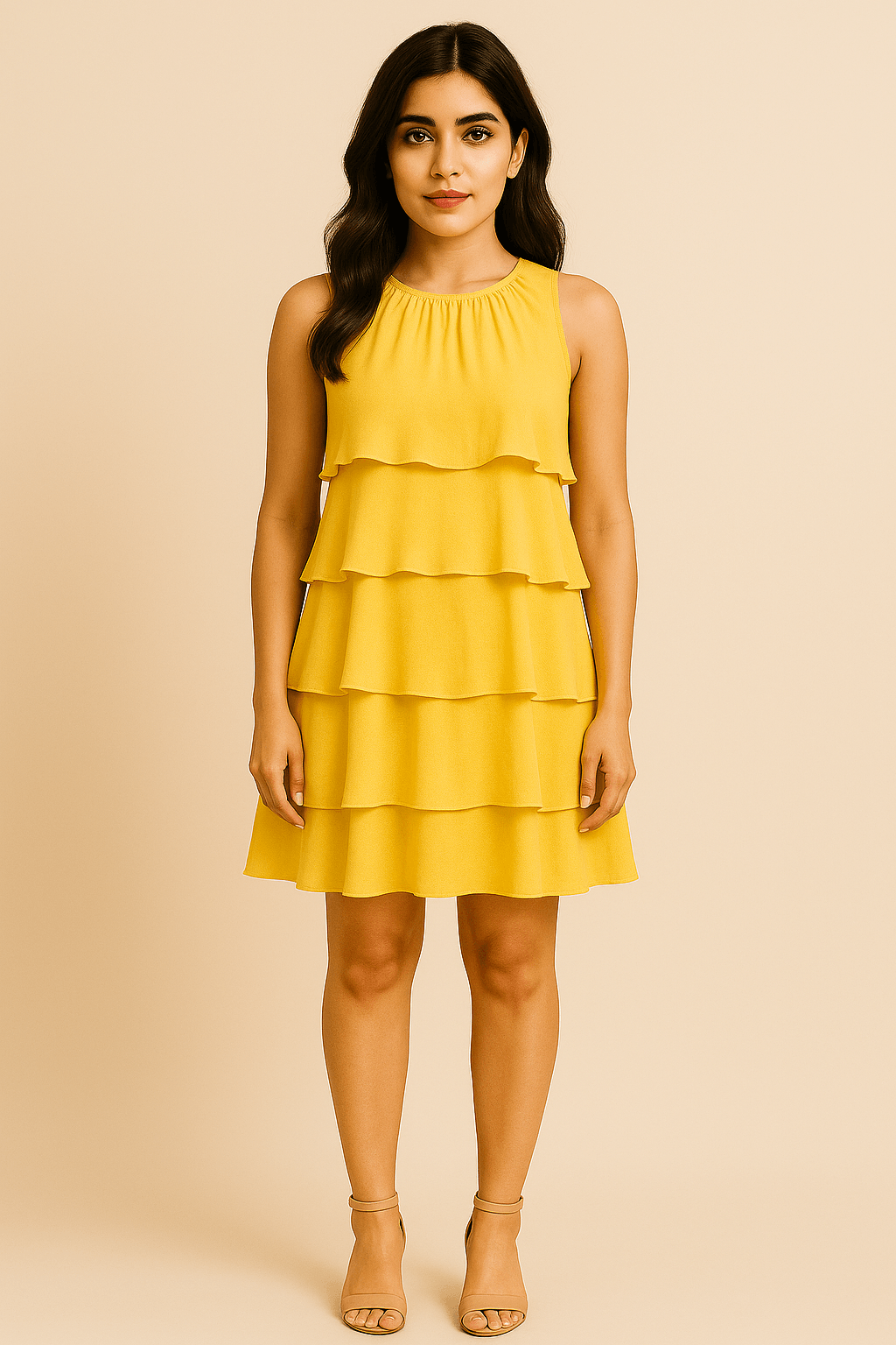 “The Madhu Store Emerald Grace Ruffle Dress” - The Madhu“The Madhu Store Emerald Grace Ruffle Dress”