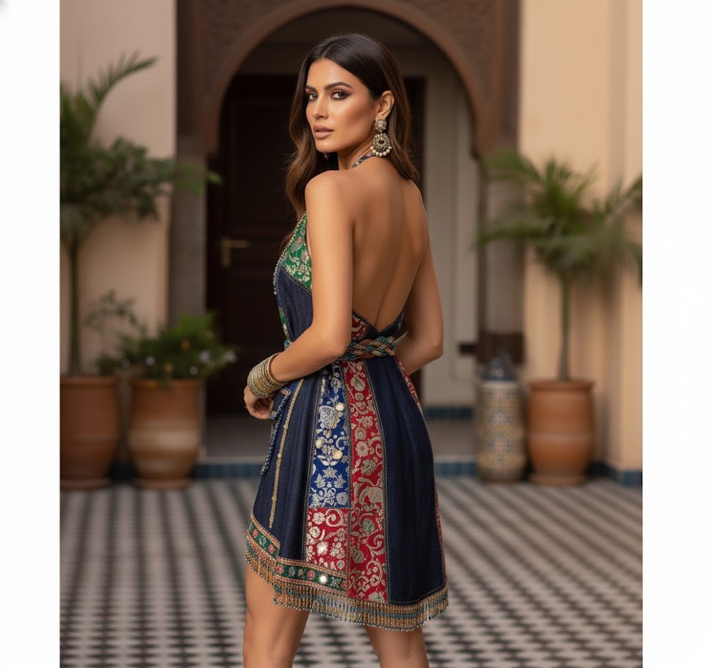 The Palace Garden Dress - "Wear the vibrant, intricate beauty of a Rajasthani palace garden in full bloom." - The MadhuThe Palace Garden Dress - "Wear the vibrant, intricate beauty of a Rajasthani palace garden in full bloom."