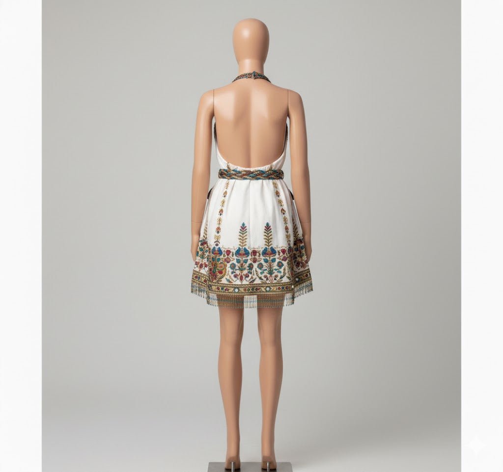 The Palace Garden Dress - "Wear the vibrant, intricate beauty of a Rajasthani palace garden in full bloom." - The MadhuThe Palace Garden Dress - "Wear the vibrant, intricate beauty of a Rajasthani palace garden in full bloom."