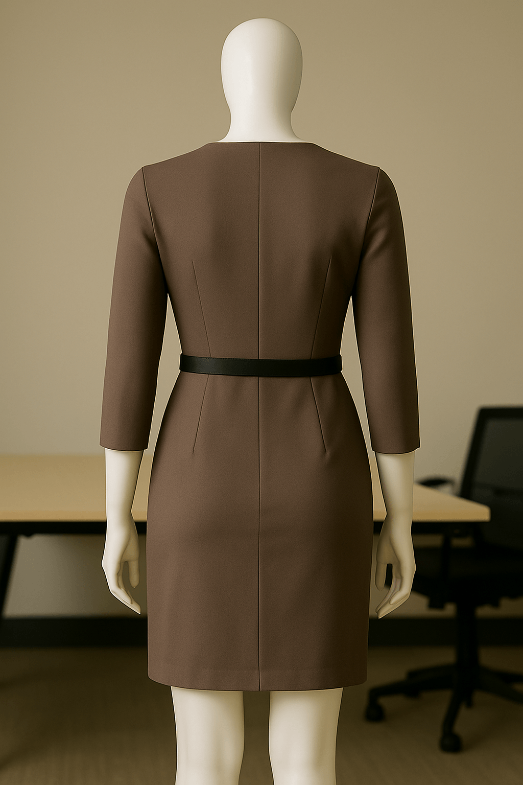 The Urban Grace Dress — Chic simplicity with an edge of power - The MadhuThe Urban Grace Dress — Chic simplicity with an edge of power