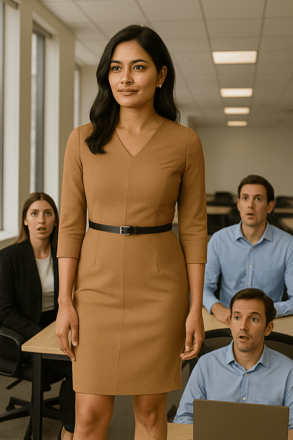 The Urban Grace Dress — Chic simplicity with an edge of power - The MadhuThe Urban Grace Dress — Chic simplicity with an edge of power