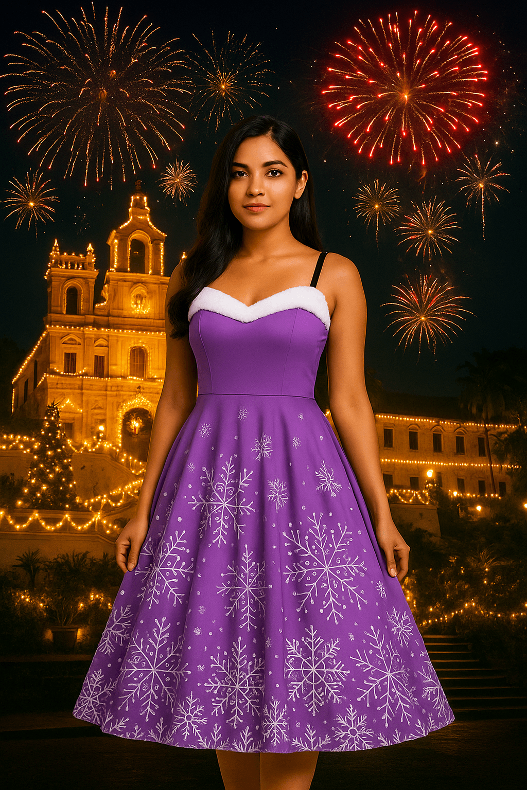 "The Yule Brocade": "Weaving holiday luxury into every golden thread." - The Madhu"The Yule Brocade": "Weaving holiday luxury into every golden thread."