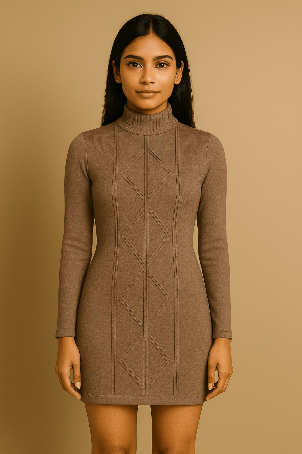 Urban Tranquil Dress – calm tone city sophistication. - The MadhuUrban Tranquil Dress – calm tone city sophistication.