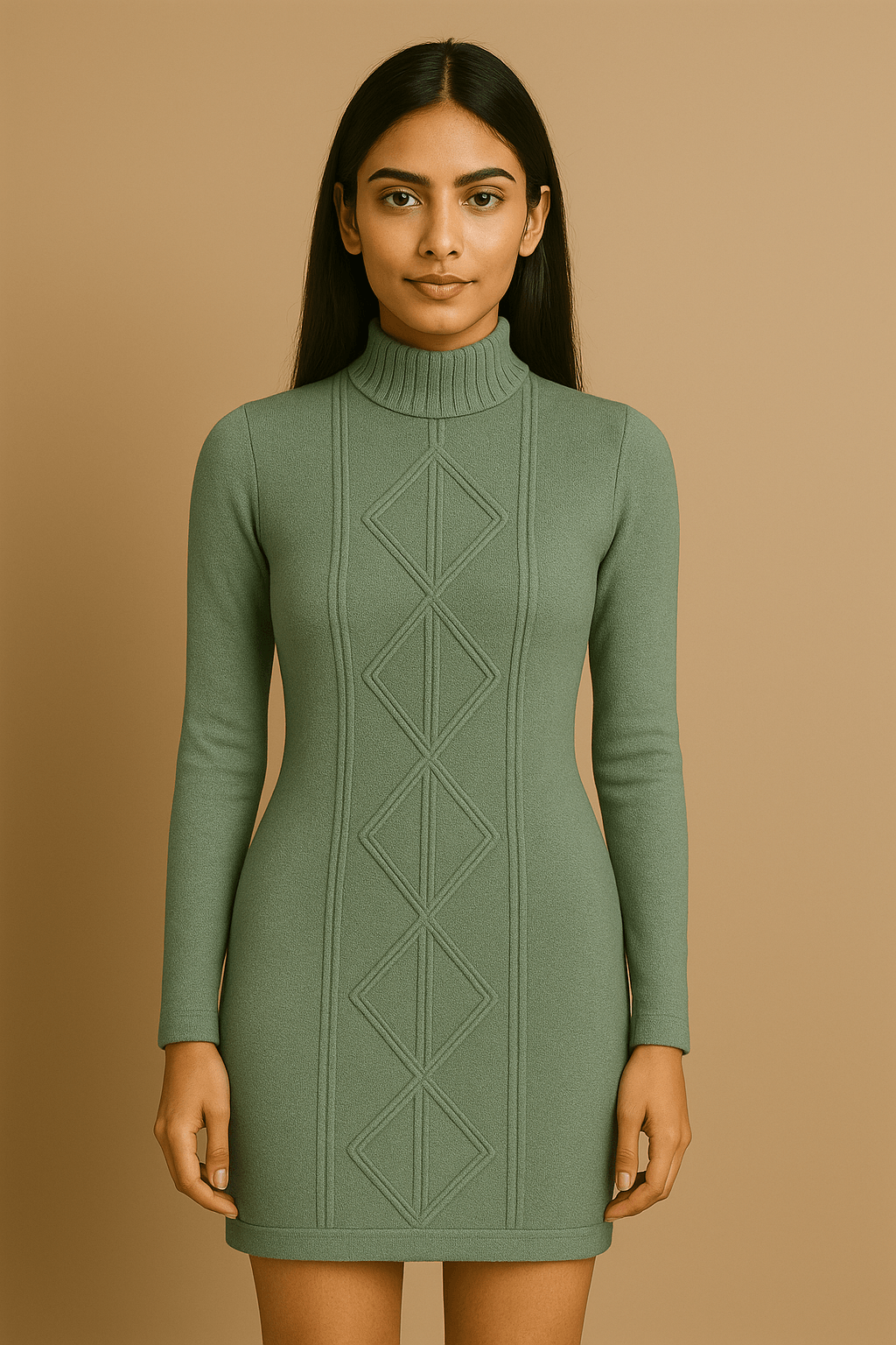 Urban Tranquil Dress – calm tone city sophistication. - The MadhuUrban Tranquil Dress – calm tone city sophistication.