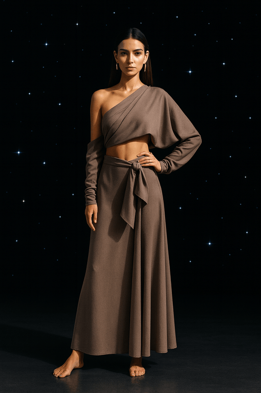 Zen Z Glam Embellished Thigh - Slit Gown - The MadhuZen Z Glam Embellished Thigh - Slit Gown